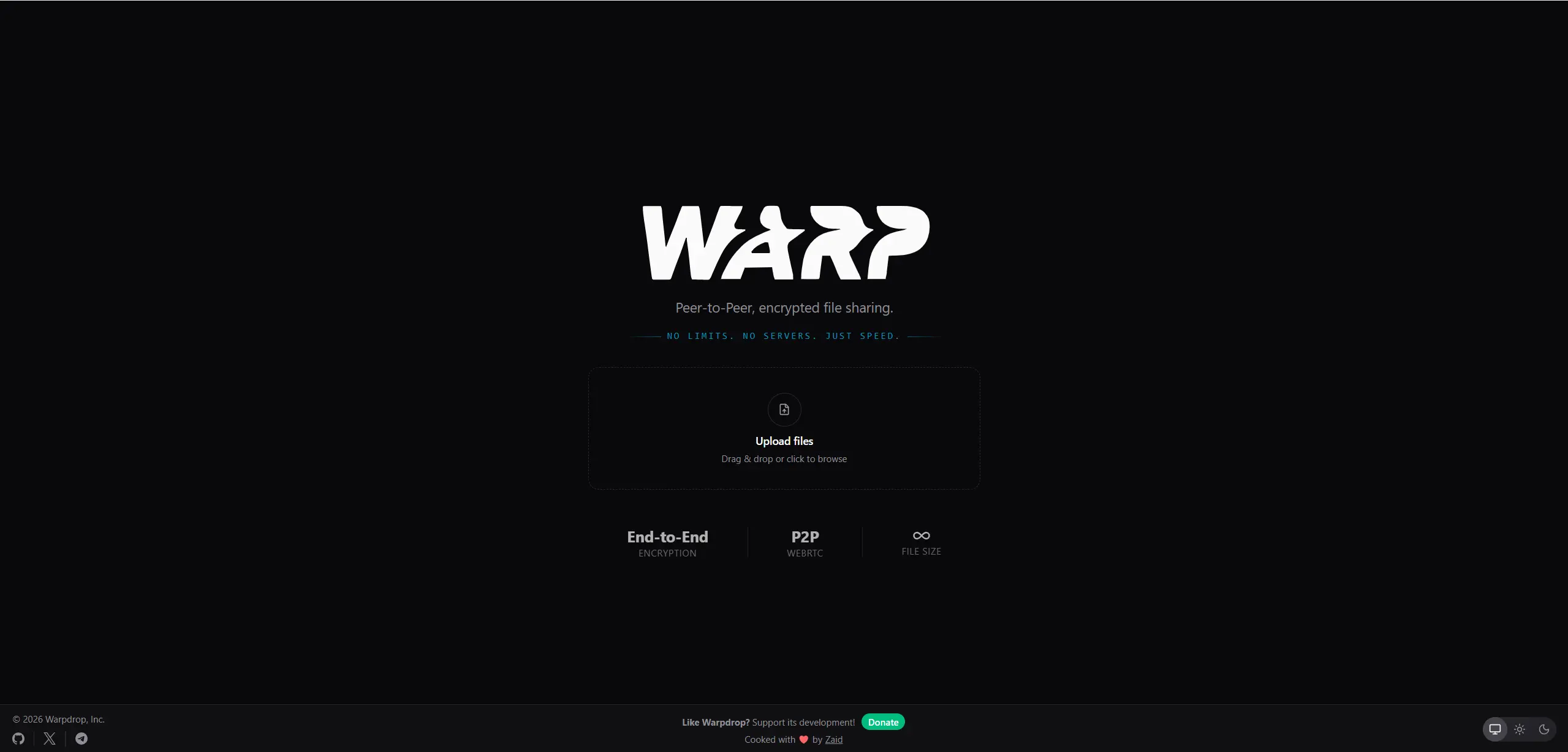 WarpDrop Screenshot